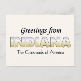 Grüße aus Indiana Postkarte