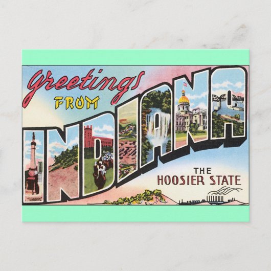 Grüße aus Indiana ! Postkarte (Vorderseite)