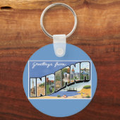 Grüße aus Indiana! Schlüsselanhänger (Vorderseite)