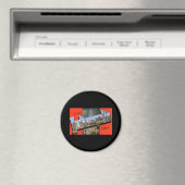 Grüße aus Indianapolis Indiana Magnet (In Situ (Geschirrspüler))