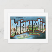 Grüße aus Indianapolis, Indiana! Postkarte (Vorne/Hinten)