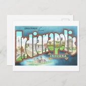 Grüße aus Indianapolis Postkarte (Vorne/Hinten)