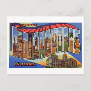 Grüße aus Indianapolis Postkarte