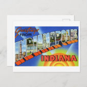 Grüße aus Indianapolis Postkarte (Vorne/Hinten)