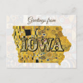 Grüße aus Iowa Postkarte (Vorderseite)