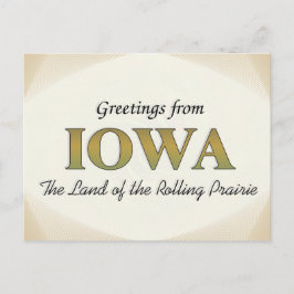 Grüße aus Iowa Postkarte