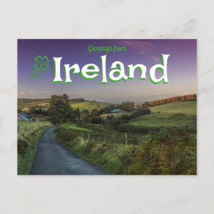 Grüße aus Irland Panoramapostkarte Postkarte