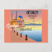 Grüße aus Istanbul Türkei Postkarte (Vorderseite)