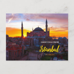 Grüße aus Istanbul Türkei Reise-Postkarte Postkarte