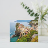 Grüße aus Italien Postcard Cinque Terre Postkarte (Stehend Vorderseite)