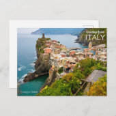 Grüße aus Italien Postcard Cinque Terre Postkarte (Vorne/Hinten)