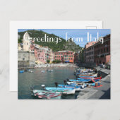 Grüße aus Italien Postkarte (Vorne/Hinten)