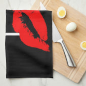 Grüße aus Italien Red Lipstick Liebe Kiss Handtuch (Viertel Falte)