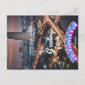 Grüße aus Jakarta Indonesien Postkarte (Vorderseite)