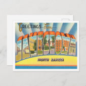 Grüße aus Jamestown, North Dakota Travel Postkarte (Vorne/Hinten)