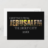 Grüße aus Jerusalem Die heilige Stadt Postkarte (Vorne/Hinten)