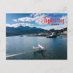 Grüße aus Juneau Alaska Postkarte
