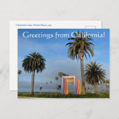 Grüße aus Kalifornien: Chromatisches Tor Postkarte (Vorne/Hinten)