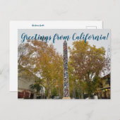 Grüße aus Kalifornien: Die Davis Needle Postca Postkarte (Vorne/Hinten)