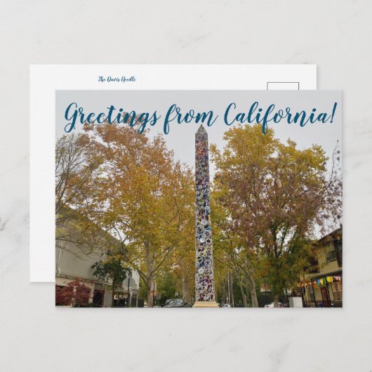 Grüße aus Kalifornien: Die Davis Needle Postca Postkarte (Vorne/Hinten)