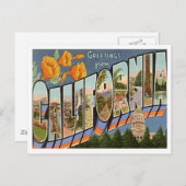 Grüße aus Kalifornien Postkarte (Vorne/Hinten)