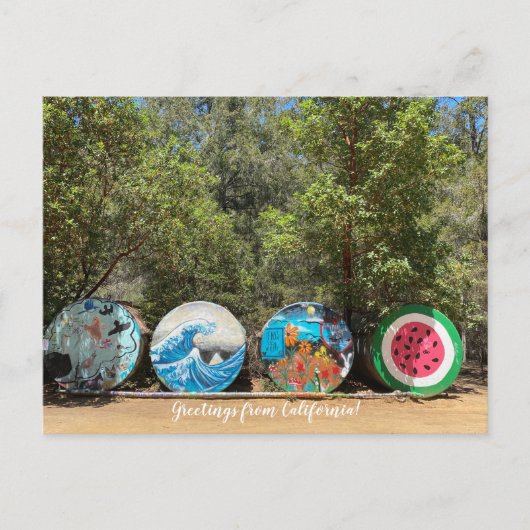 Grüße aus Kalifornien! Postkarte (Vorderseite)