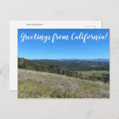 Grüße aus Kalifornien! Postkarte (Vorne/Hinten)