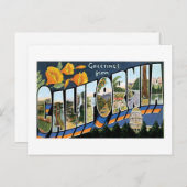 Grüße aus Kalifornien! Postkarte (Vorne/Hinten)