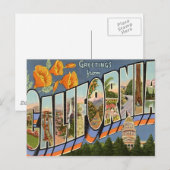 Grüße aus Kalifornien Postkarte (Vorne/Hinten)