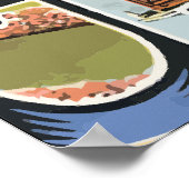 Grüße aus Kalifornien, Vintag Poster (Ecke)