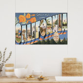 Grüße aus Kalifornien, Vintag Poster (Küche)