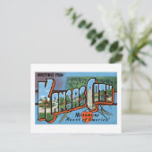 Grüße aus Kansas City Postkarte (Stehend Vorderseite)