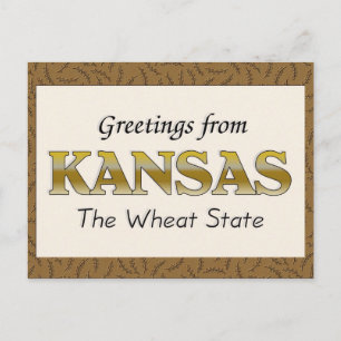 Grüße aus Kansas Postkarte