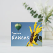 Grüße aus Kansas Postkarte (Stehend Vorderseite)