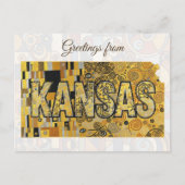 Grüße aus Kansas Postkarte (Vorderseite)
