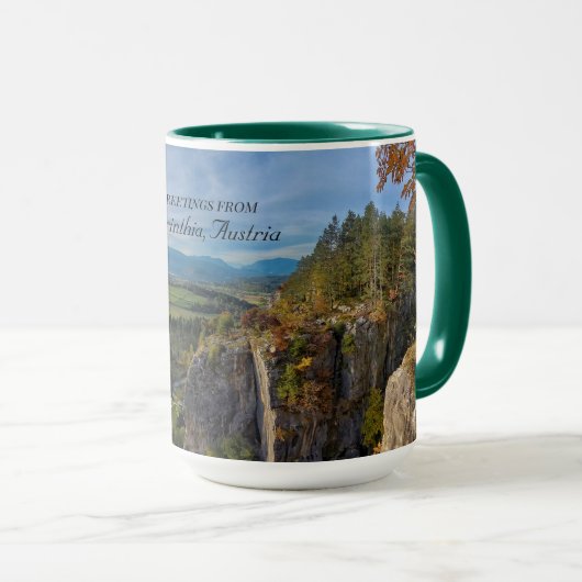 Grüße aus Kärnten, Österreich Tasse (VorderseiteRechts)