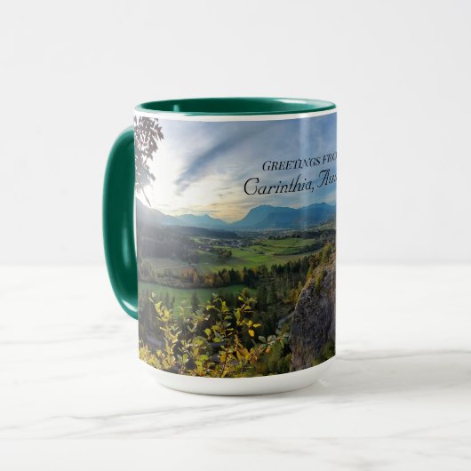 Grüße aus Kärnten, Österreich Tasse (Vorderseite Links)