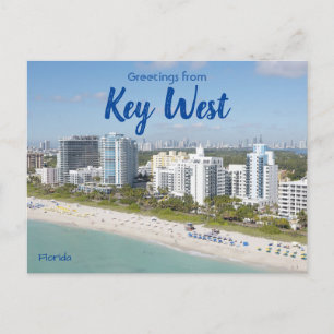 Grüße aus Key West Florida Postkarte