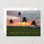 Grüße aus Kihei, Maui/Hawaii Postkarte (Vorne/Hinten)