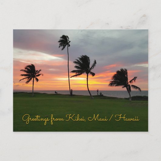 Grüße aus Kihei, Maui/Hawaii Postkarte (Vorderseite)