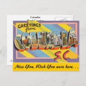 Grüße aus Kolumbien Postkarte (Vorne/Hinten)