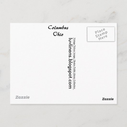 Grüße aus Kolumbus Postkarte (Rückseite)