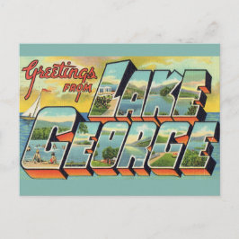 Grüße aus Lake George Postkarte