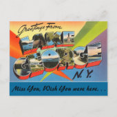 Grüße aus Lake George Postkarte (Vorderseite)