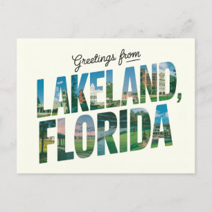 Grüße aus Lakeland, Florida Travel Postkarte