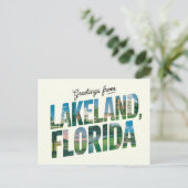 Grüße aus Lakeland, Florida Travel Postkarte (Stehend Vorderseite)