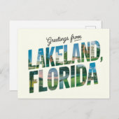 Grüße aus Lakeland, Florida Travel Postkarte (Vorne/Hinten)