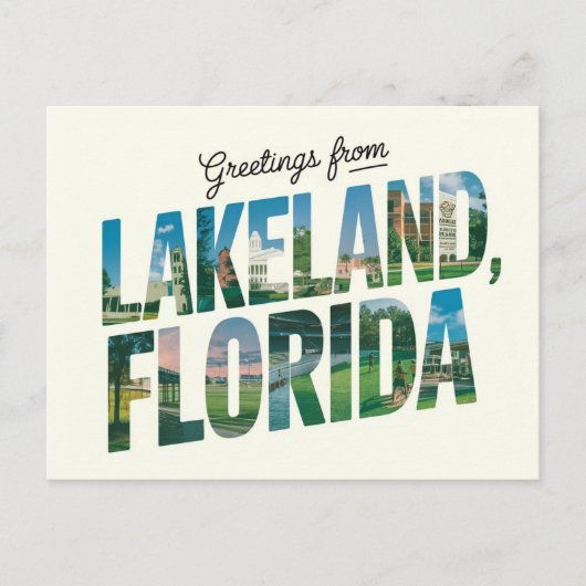 Grüße aus Lakeland, Florida Travel Postkarte (Vorderseite)