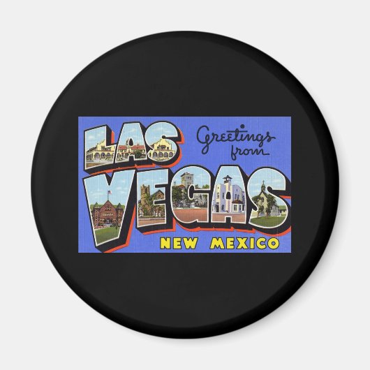 Grüße aus Las Vegas New Mexico Magnet (Vorne)