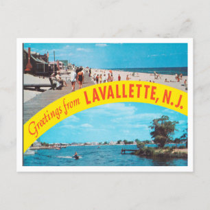 Grüße aus Lavallette, New Jersey Reise Postkarte